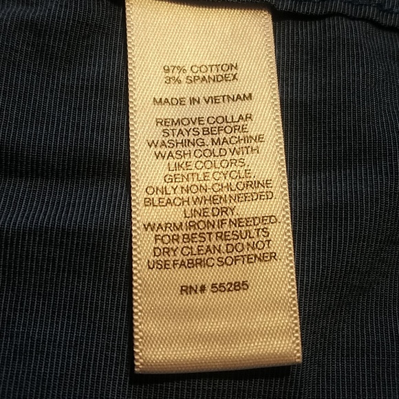 Express Mens 1MX Fitted Button Down Dress Shirt L - Picture 8 of 8